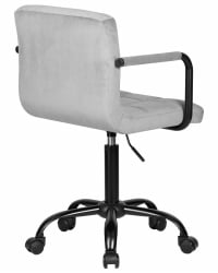 Компьютерное кресло DOBRIN TERRY BLACK (серый велюр (MJ9-75))