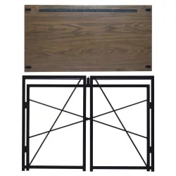 Стол руководителя BRABIX LOFT CD-002 Мореный дуб