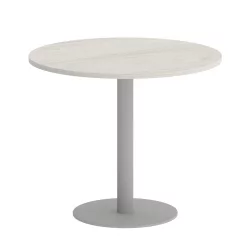 Стол журнальный круглый HOME OFFICE VR.SP-5-90.1 Дуб Наварра/Серый металл