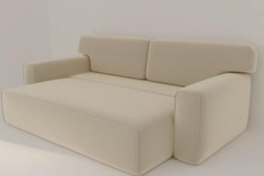 Диван прямой Сандвик (Berhouse) Цвет фасада: Азур велюр; Тип: Прямой; Материал фасада: Металл/Велюр