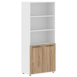 Шкаф с одним комплектом глухих малых дверей ЕДИС ЕХCС 85.5 Дуб Денвер светлый Мокко Белый / EDIS EHCS