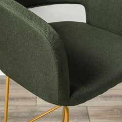 Кресло Бар Oscar Б темно-зеленый/Линк золото