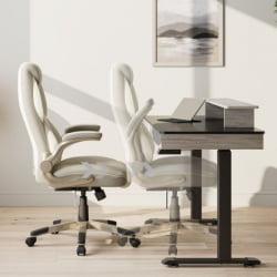 Эргономичное компьютерное кресло Eureka OC11-OW, белое