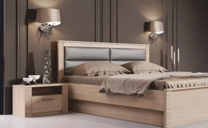 Тумба прикроватная Элана №6 Дуб сонома/Ель карпатская