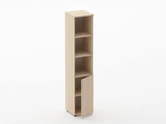 Шкаф высокий полуоткрытый Glassy 6.19.12Пр Орех