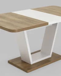 Большой обеденный стол Vector 120-160 дуб Ка-пепел