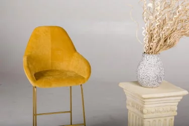 Стул барный Kent (Б) Желт/Линк Золото