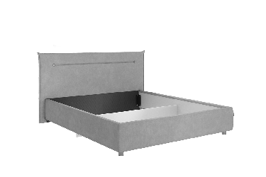 Двуспальная кровать с подъёмным механизмом Альба с подъем. механизмом ZP.KM1.6-15 нежно-розовый (велюр)