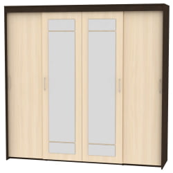 Шкаф-купе T-5-230х235х45-M(Венге-ДМ-2)