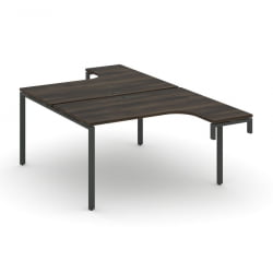 Рабочая станция-надставка на опорные тумбы CONCEPT CN.DSAN-002 Дуб Мали Антрацит