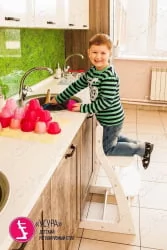 Детский стул из фанеры Усура Белый