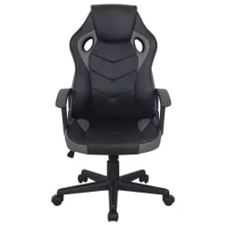 Кресло компьютерное BRABIX Fighter GM-008 экокожа Черное/серое