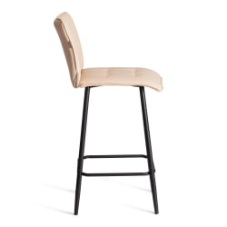 Барный стул Bari/Бари экокожа , бежевый, 42х55х99 см