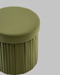 Пуф складной с ящиком Store Round травяной