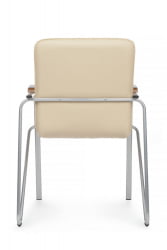 Офисный стул Самба с деревянными подлокотниками SMB-02 Бежевый