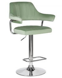 Стул барный ДОБРИН CХАРЛЙ (пудрово-мятный велюр (МДЖ9-87)) 2 шт / DOBRIN CHARLY (MJ9-87))