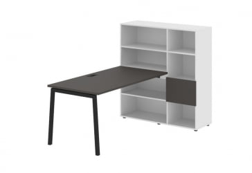 Рабочая станция ЕДИС ЕЛРСТ 1215 Мокко Черный Белый / EDIS ELRST