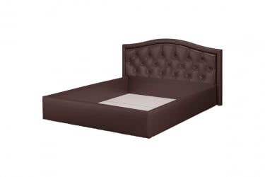 Кровать Стелла, 1200*2000 мм, искусственная кожа Лесмо brown, коричневый