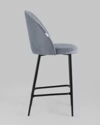 Стул полубарный Марсель ПЛ велюр Серый