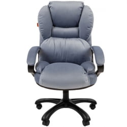 Кресло руководителя CHAIRMAN 434 HOME велюр Голубой
