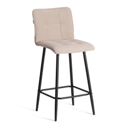 Барный стул Bari/Бари велюр, бежевый, 7, 42х55х99 см