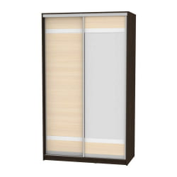 Шкаф-купе B-220х135х60-1(Венге-ДМ-D9D10)