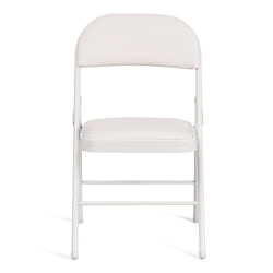 Складной стул FOLDER (mod. 3022G) каркас: металл, сиденье/спинка: экокожа, 46.5 х 47.5 х 79 см, white (белый) / white (белый)