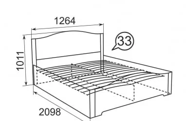 Кровать Виктория 33