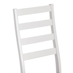 Стул ROSARIO Многослойная фанера, 39 х 39 х 99 см, white, ткань темно-серая (150)