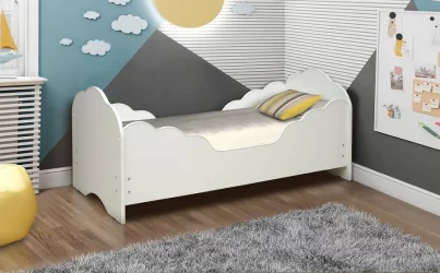 Детская кровать с бортиком Малышка №5 700*1400 Ясень шимо светлый