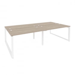 Рабочая станция на О-образном м/к ONIX O.MO-D.RS-4.3.7 Дуб Аттик/Белый