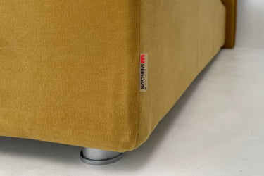 Кровать с ящиком Альба с подъем. механизмом ZP.KM0.9-01 медовый (велюр)