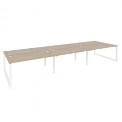 Рабочая станция на О-образном м/к ONIX O.MO-D.RS-6.4.7 Дуб Аттик/Белый