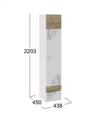 Шкаф для белья Оксфорд ТД-139.07.21 Ривьера Белый с рисунком