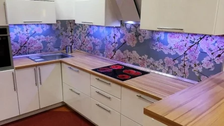 Глянцевый фартук (КОМПОЗИТ) KM 63