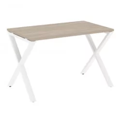 Стол рабочий LOFT VR.L-SRX-2.7 Металл белый Дуб Аттик