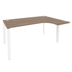 Стол эргономичный правый на П-образном м/к ОНИКС О.МП-СА-4Р Дуб Аризона/Белый / ONIX O.MP-SA-4R