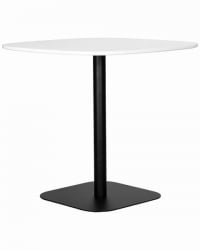Обеденный стол DOBRIN OTIS (белая столешница, черное основание)