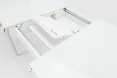 Обеденный стол Чикаго СТ (6191) белый,стекло белое