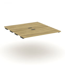 Двойной стол-приставка к двум опорным тумбам/шкафам CONCEPT CN.DSPR-006 Дуб Винченцо Антрацит