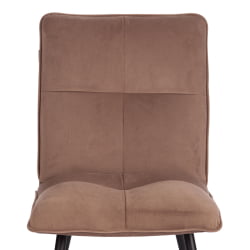 Стул обеденный Sweet велюр, 46х55х88, бежевый/черный, (Porsche 5)