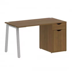 Стол письменный HOME OFFICE VR.SP-3-138.1.A Орех Гварнери/Серый металл