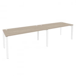 Рабочая станция на П-образном м/к ONIX O.MP-RS-2.4.8 Дуб Аттик/Белый