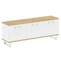 Тумба под оргтехнику SHIFT SK.GR-B Тиквуд Светлый/Белый Бриллиант