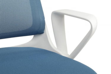 Кресло W-158 Белый Пластик/Синий