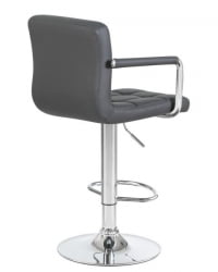 Стул барный ДОБРИН КРУГЕР АРМ (серый) 2 шт / DOBRIN KRUGER ARM