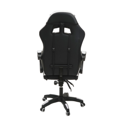 Кресло 892-1 цвет черный/белый с массажем 892-1-black-white-mass