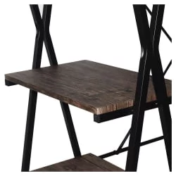 Стол на металлокаркасе BRABIX LOFT CD-004 Мореный дуб