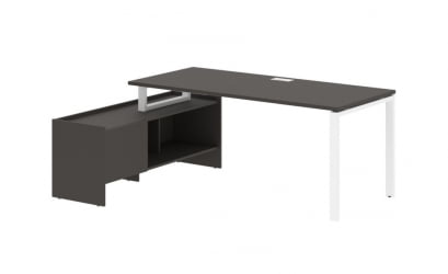 Стол с тумбой EDIS EUCT 19814 Мокко Белый