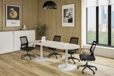 Мебель для офиса Sigma №9 Белый Дуб светлый